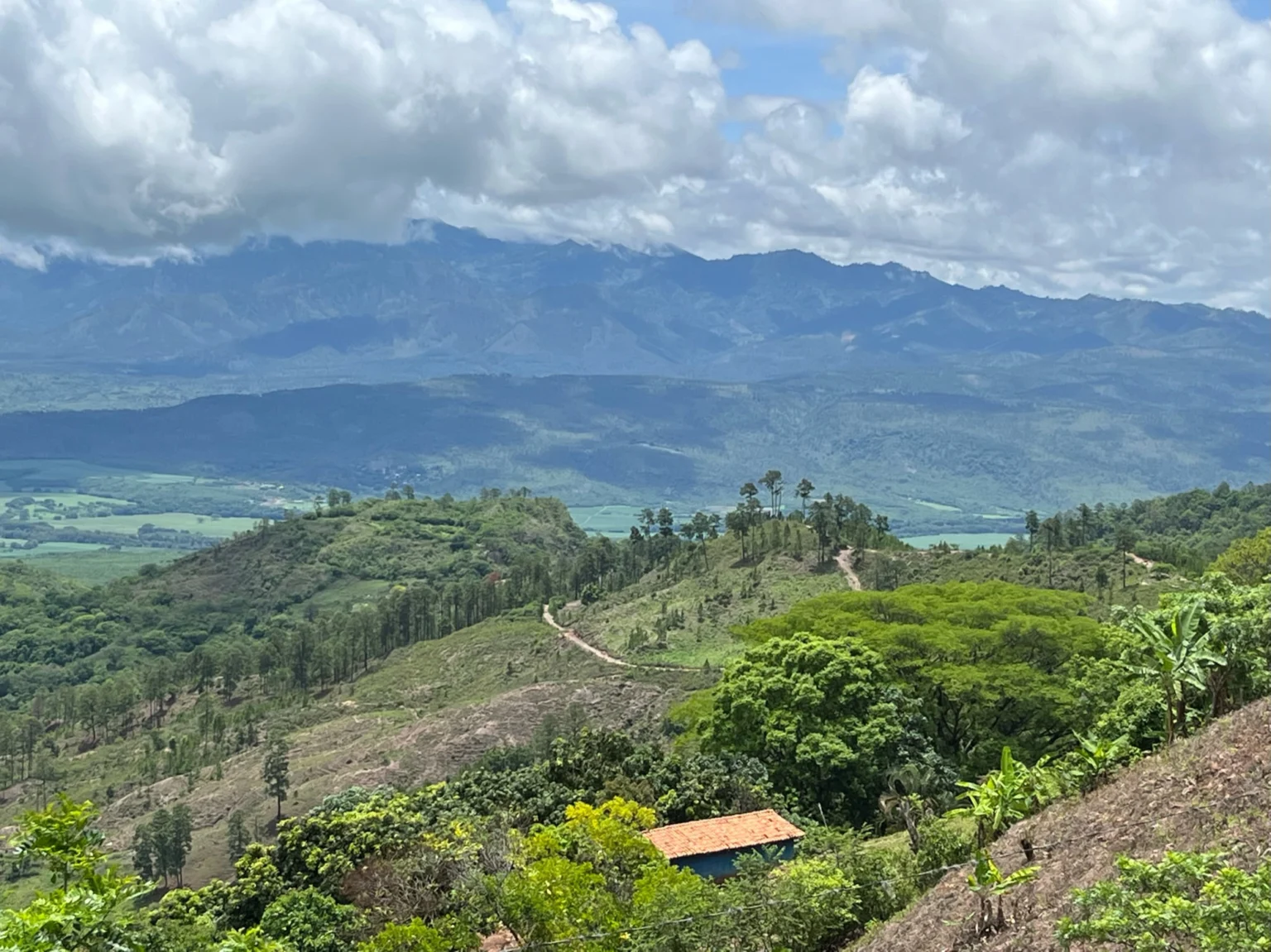 Mountains and green valleys of Honduras